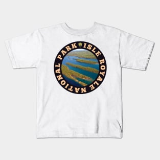 Isle Royale National Park circle Kids T-Shirt